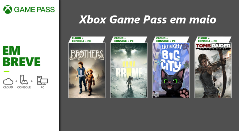 Xbox Game Pass em maio