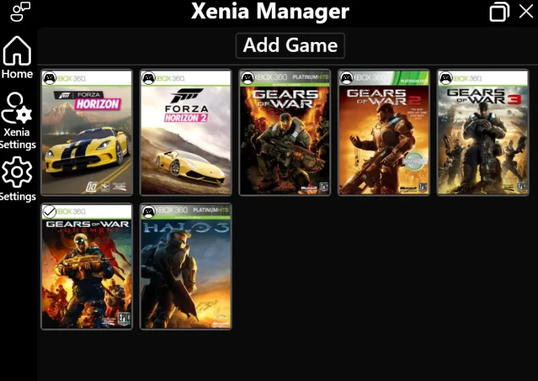 xenia manager, configurar xenia