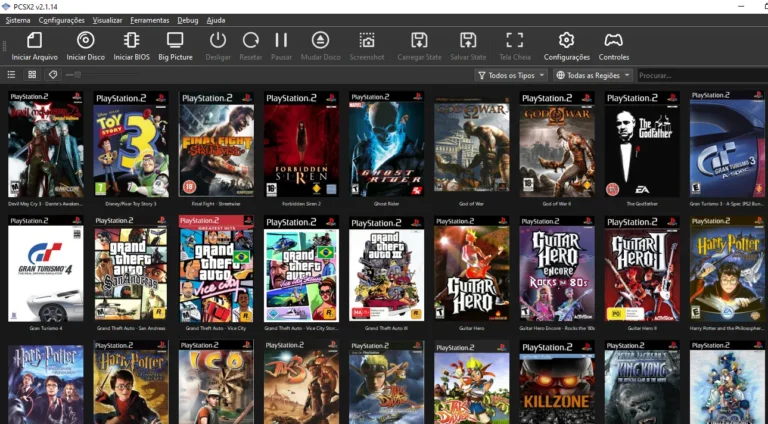 capas nos jogos do PCSX2