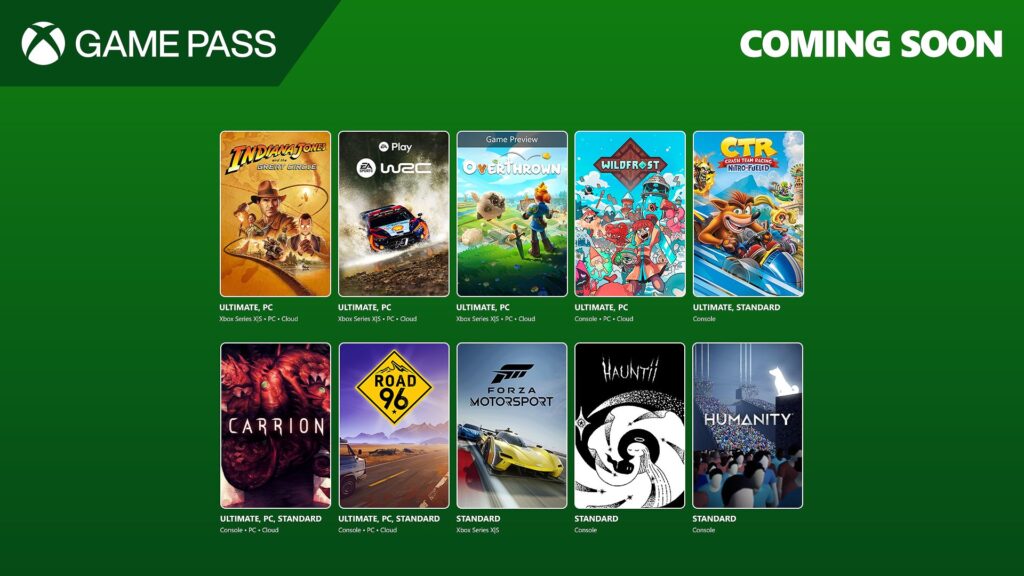 Game Pass Dezembro