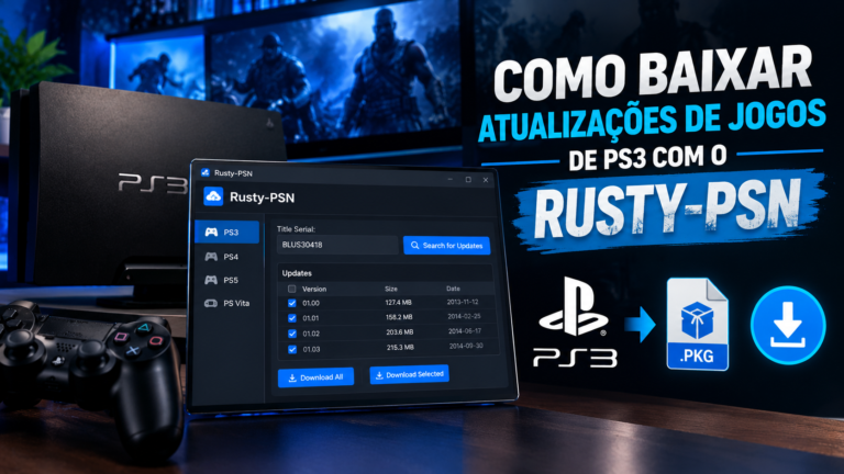 atualizações de jogos de PS3